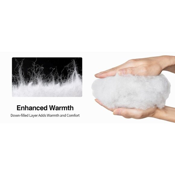 Mens Winter Hooded Parka Jacket With Reflective Stripes - Multiple Colors and Si - Picture 8 of 10